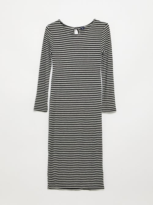 Vestido de manga comprida - Kiabi