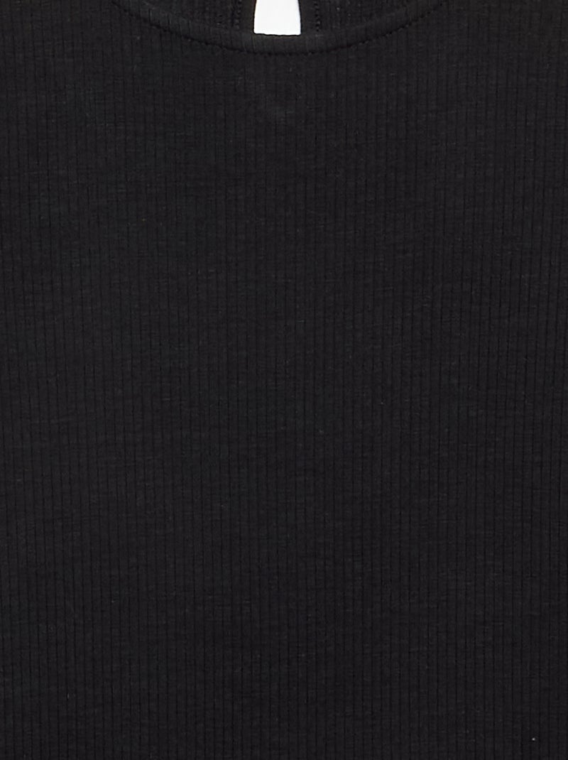 Vestido de manga comprida Preto - Kiabi
