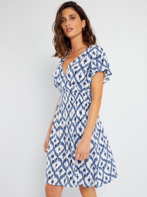 Vestido de manga curta com estampado 'JDY' - Kiabi