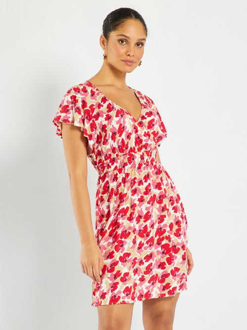 Vestido de manga curta com estampado 'JDY' - Kiabi