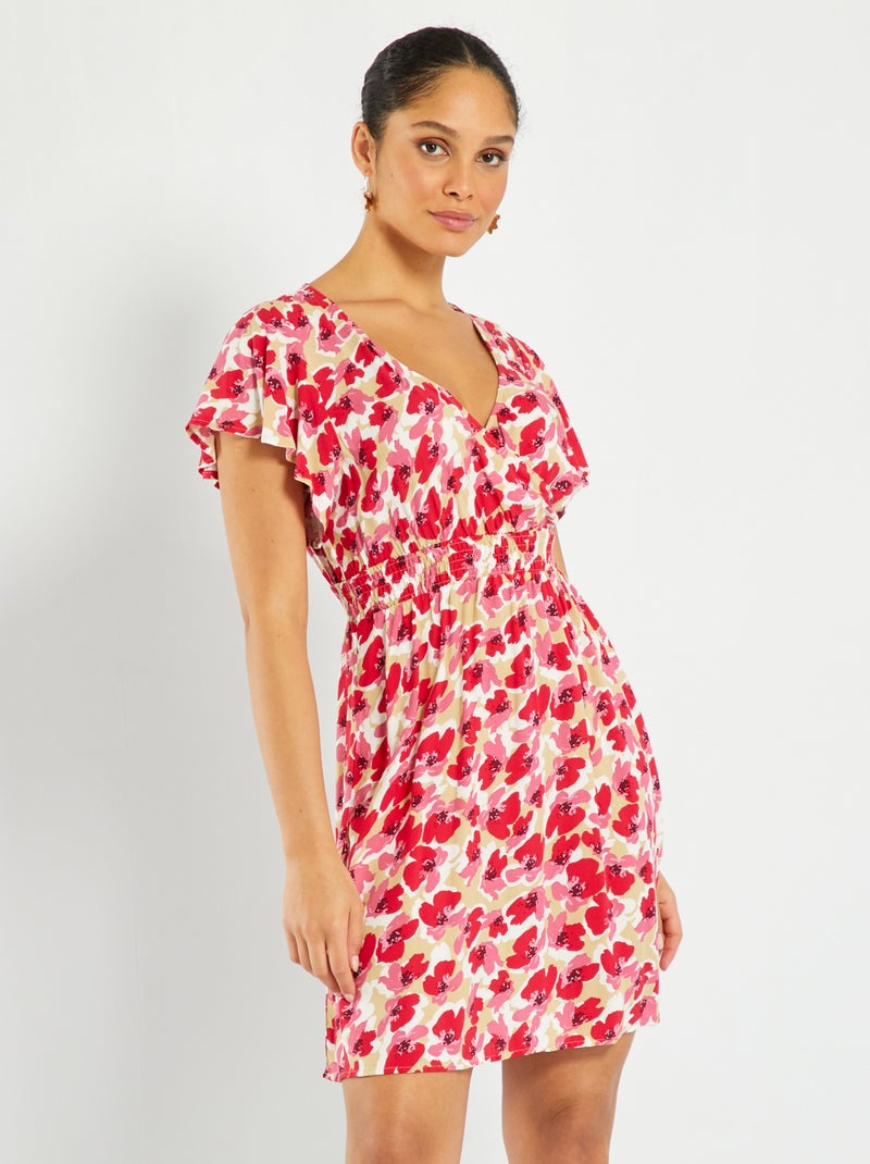 Vestido de manga curta com estampado 'JDY' ROSA - Kiabi