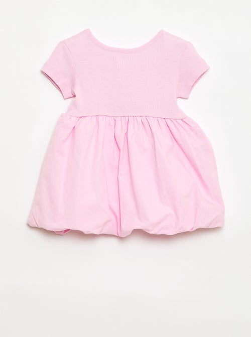 Vestido de manga curta com forma de balão - Kiabi