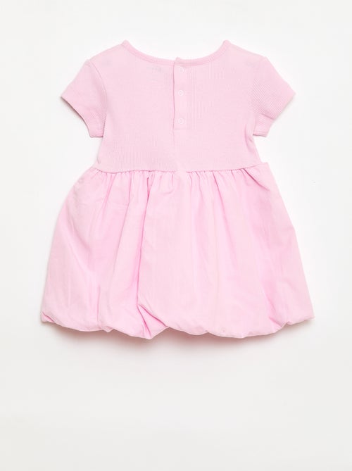 Vestido de manga curta com forma de balão - Kiabi