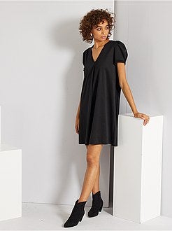 Vestido de manga curta - Kiabi