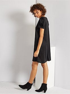 Vestido de manga curta - Kiabi