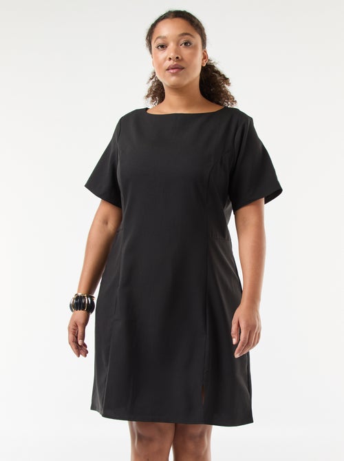 Vestido de manga curta 'Vero Moda' liso - Kiabi