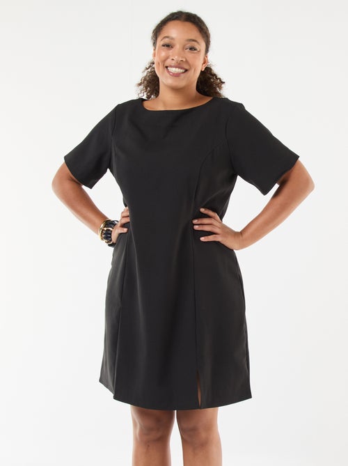 Vestido de manga curta 'Vero Moda' liso - Kiabi