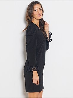 Vestido de manga larga - Kiabi