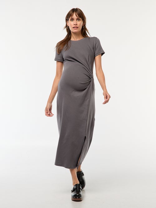 Vestido de maternidade comprido justo - Kiabi