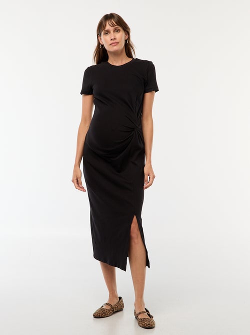 Vestido de maternidade comprido justo - Kiabi