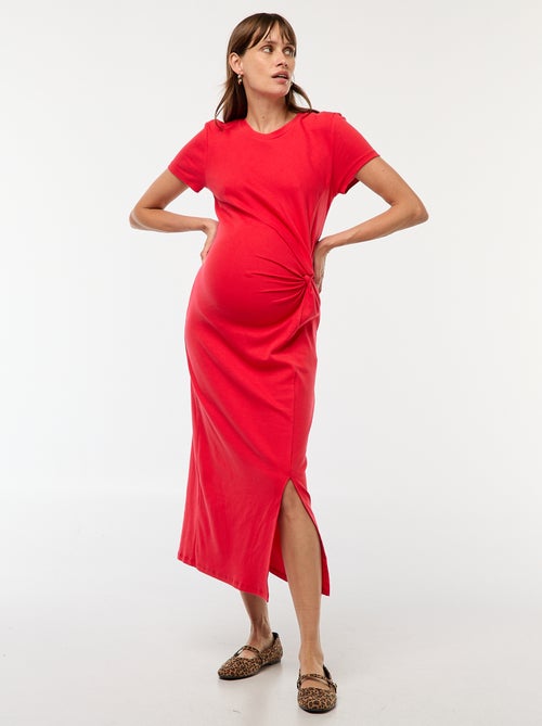 Vestido de maternidade comprido justo - Kiabi