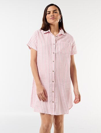 Vestido de maternidade de linho