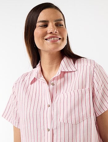 Vestido de maternidade de linho