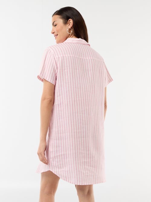 Vestido de maternidade de linho - Kiabi