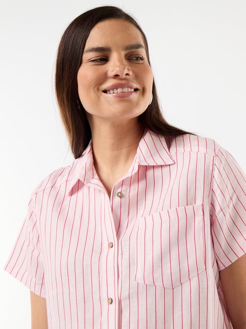 Vestido de maternidade de linho - Kiabi