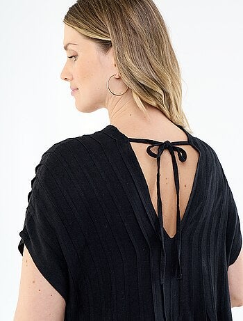 Vestido de maternidade em linho misto