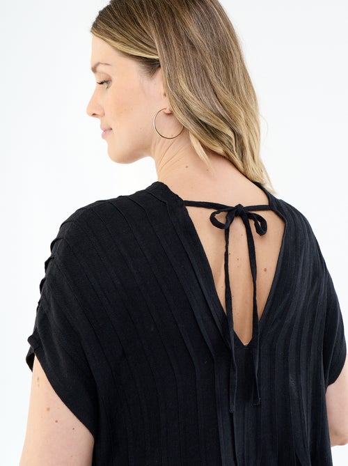 Vestido de maternidade em linho misto - Kiabi