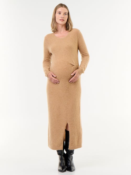 Vestido de maternidade em mistura de lã - Kiabi Vestido de maternidade em mistura de lã - Kiabi
