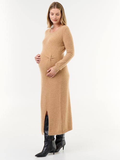 Vestido de maternidade em mistura de lã - Kiabi Vestido de maternidade em mistura de lã - Kiabi