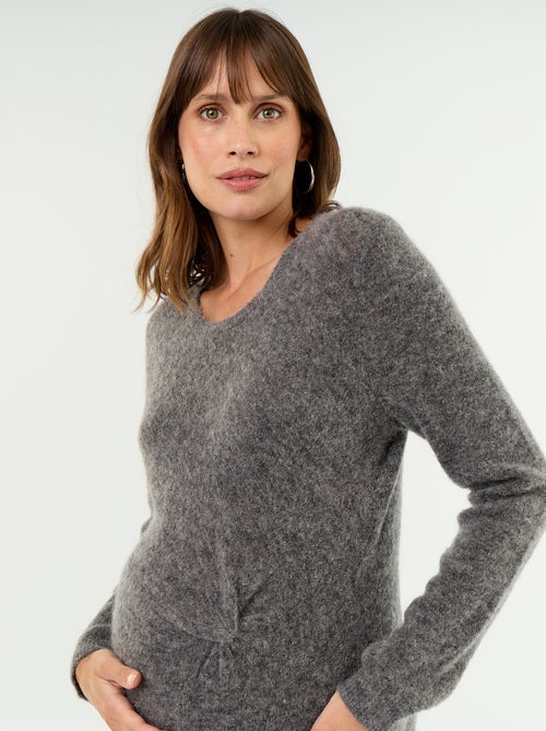 Vestido de maternidade em mistura de lã - Kiabi