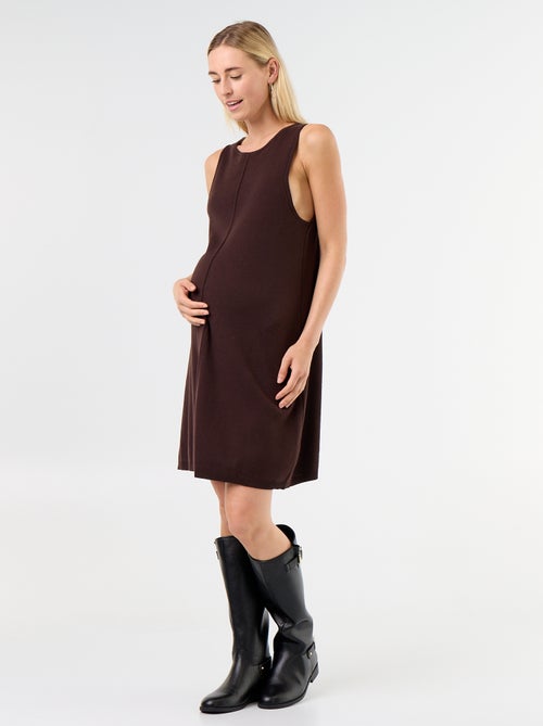 Vestido de maternidade jardineira - Kiabi