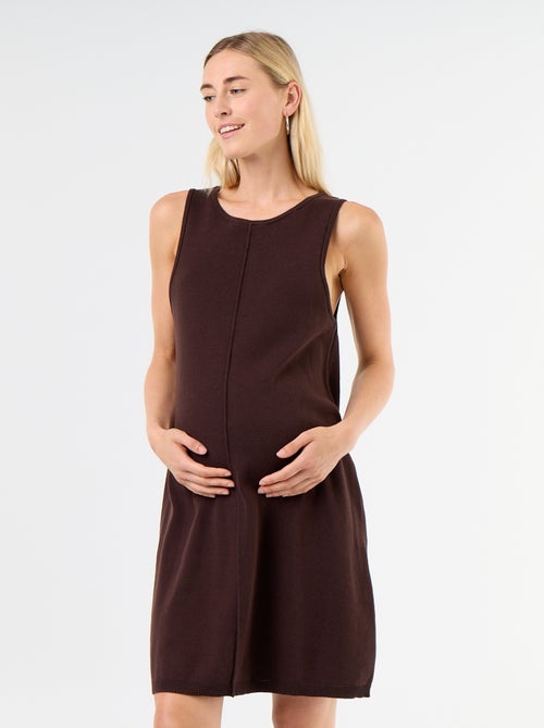 Vestido de maternidade jardineira - Kiabi