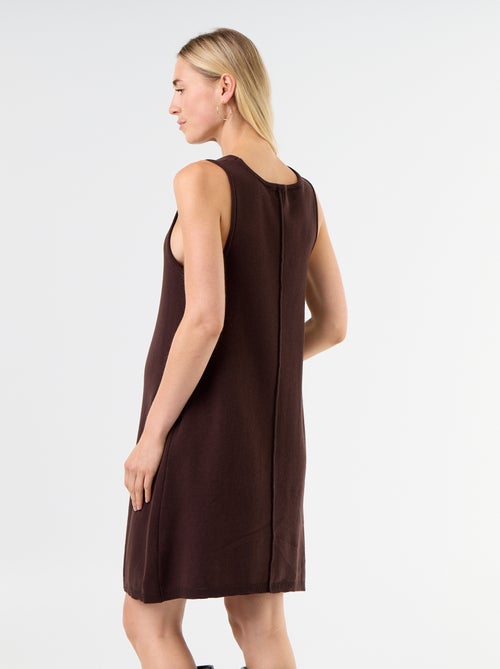 Vestido de maternidade jardineira - Kiabi