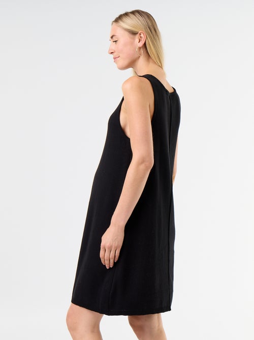 Vestido de maternidade jardineira - Kiabi