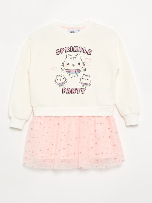 Vestido de moletom e tule 'Gabby e a Casa Mágica' - Kiabi