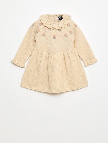 Vestido de Natal com gola