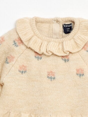 Vestido de Natal com gola