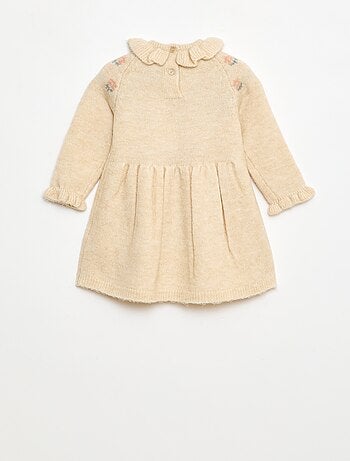 Vestido de Natal com gola