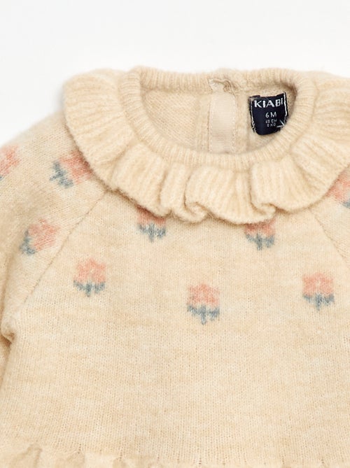 Vestido de Natal com gola - Kiabi