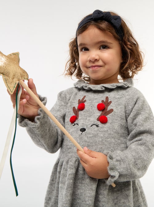 Vestido de Natal com gola - Kiabi