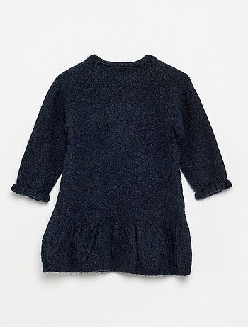 Vestido de Natal em malha tricotada