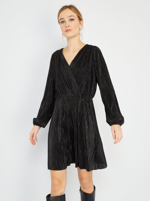 Vestido de noite plissado - Kiabi