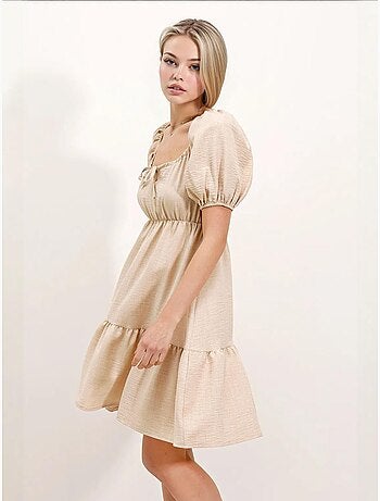 Vestido de popelina evasé bdart