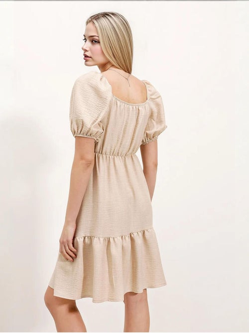 Vestido de popelina evasé bdart - Kiabi