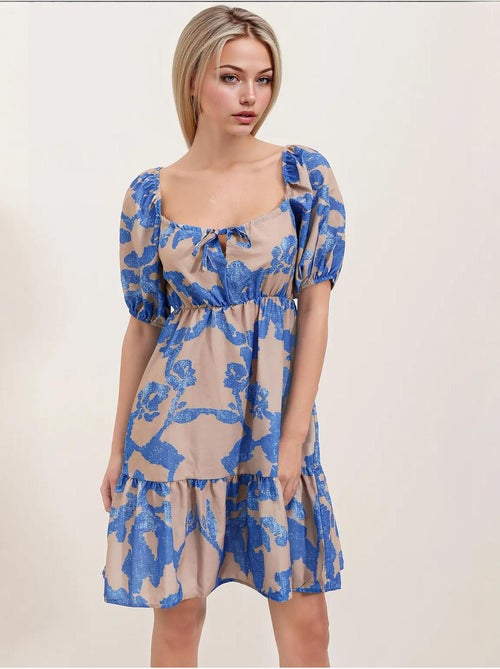 Vestido de popelina evasé bdart - Kiabi