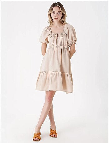 Vestido de popelina evasé bdart