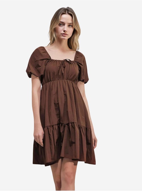 Vestido de popelina evasé bdart - Kiabi Vestido de popelina evasé bdart - Kiabi