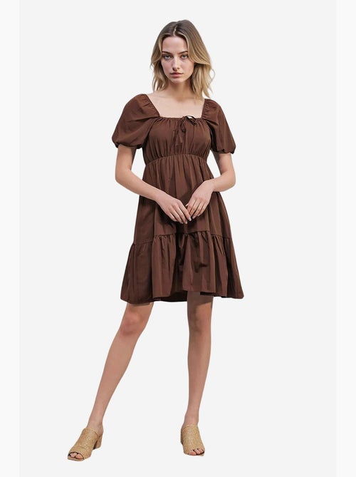 Vestido de popelina evasé bdart - Kiabi Vestido de popelina evasé bdart - Kiabi