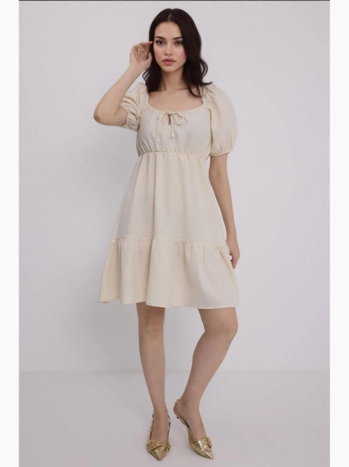 Vestido de popelina evasé bdart - Kiabi Vestido de popelina evasé bdart - Kiabi
