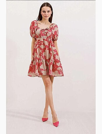 Vestido de popelina evasé bdart