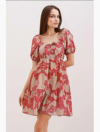 Vestido de popelina evasé bdart