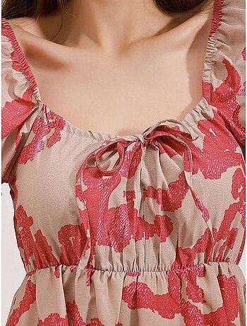 Vestido de popelina evasé bdart