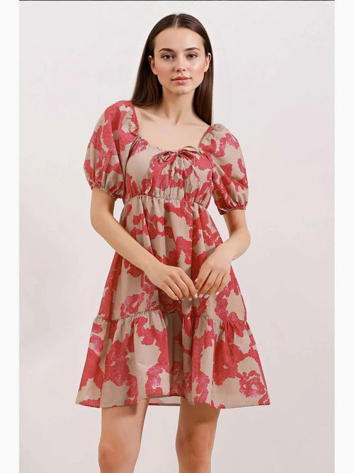 Vestido de popelina evasé bdart - Kiabi