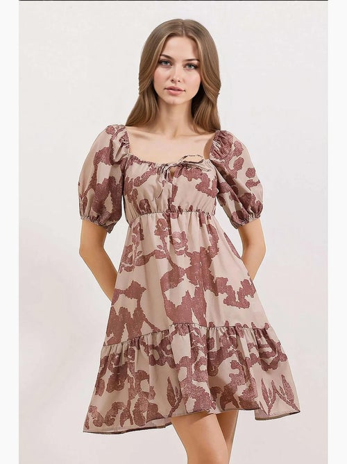 Vestido de popelina evasé bdart - Kiabi