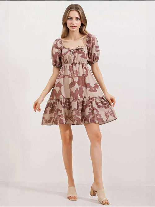 Vestido de popelina evasé bdart - Kiabi