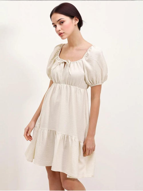 Vestido de popelina evasé bdart - Kiabi